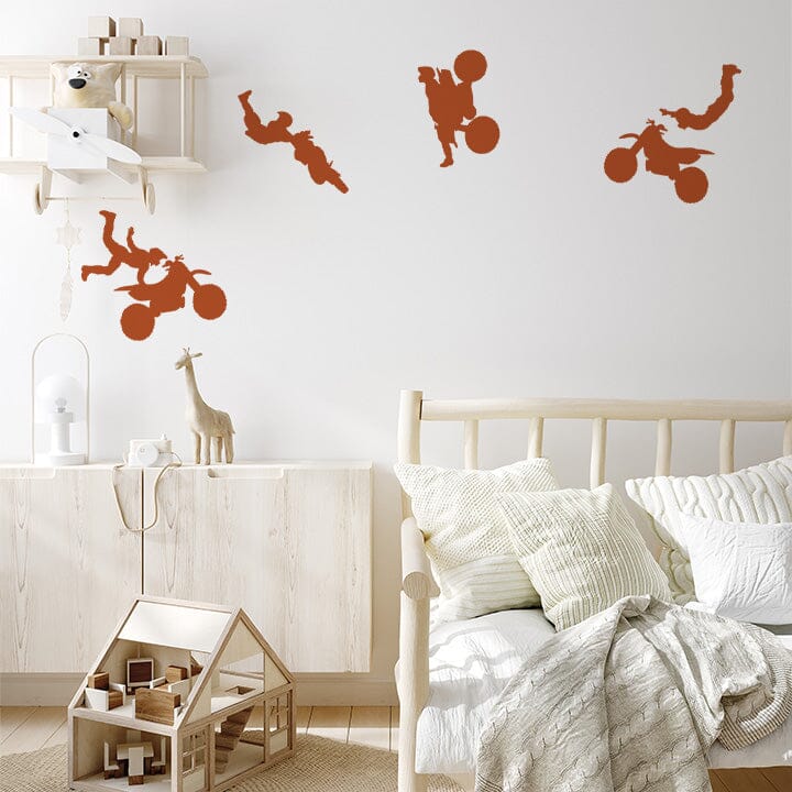 Dirt Bike Wall Decals Decals Urbanwalls Nut Brown 