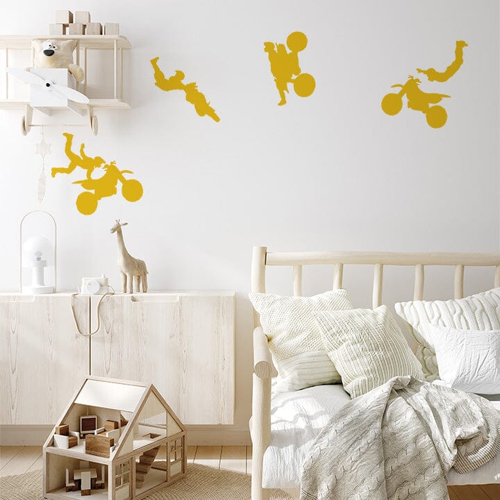 Dirt Bike Wall Decals Decals Urbanwalls Signal Yellow 