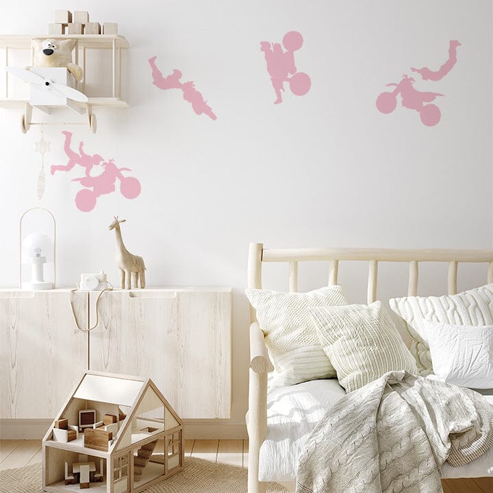 Dirt Bike Wall Decals Decals Urbanwalls Soft Pink 