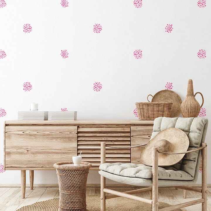 Dot Cluster Wall Decals Decals Urbanwalls Hot Pink 