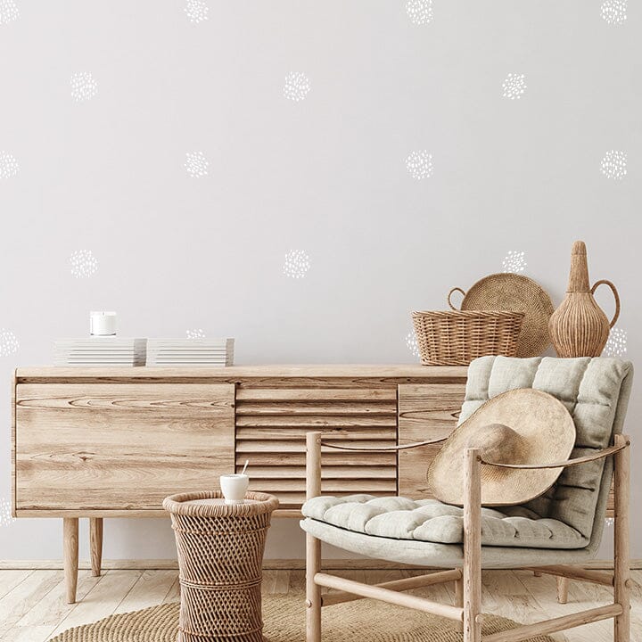 Dot Cluster Wall Decals Decals Urbanwalls White 