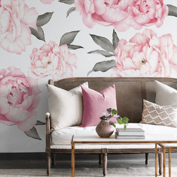 Everlasting Peonies Wall Decals Decals Urbanwalls 