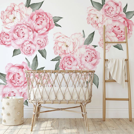 Everlasting Peony Wall Decal Clusters Decals Urbanwalls Textured Wall Full Order 