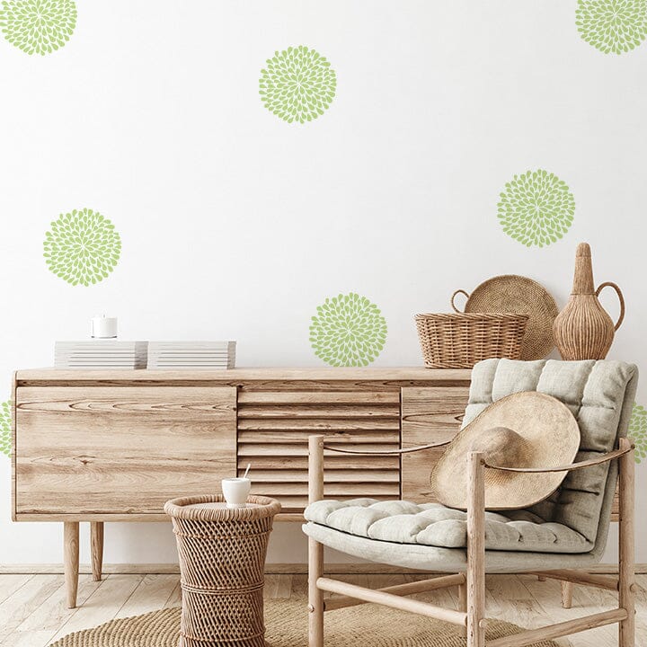 Flower Wall Decals Decals Urbanwalls Key Lime 