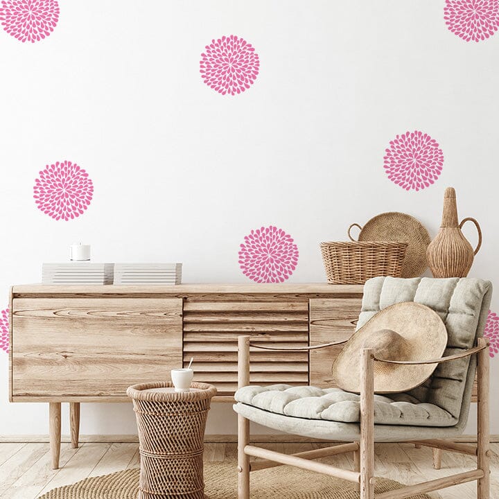 Flower Wall Decals Decals Urbanwalls Pink 