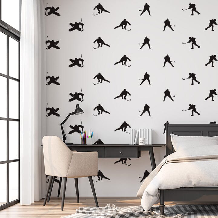 Hockey Wall Decals Decals Urbanwalls Black 