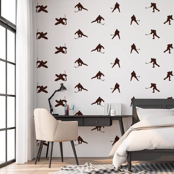 Hockey Wall Decals Decals Urbanwalls Brown 