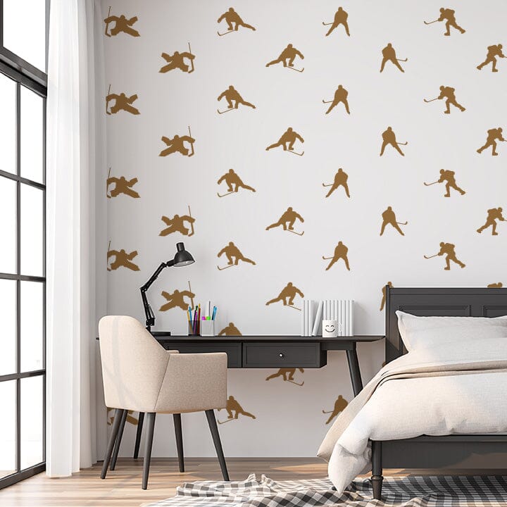 Hockey Wall Decals Decals Urbanwalls Copper (Metallic) 