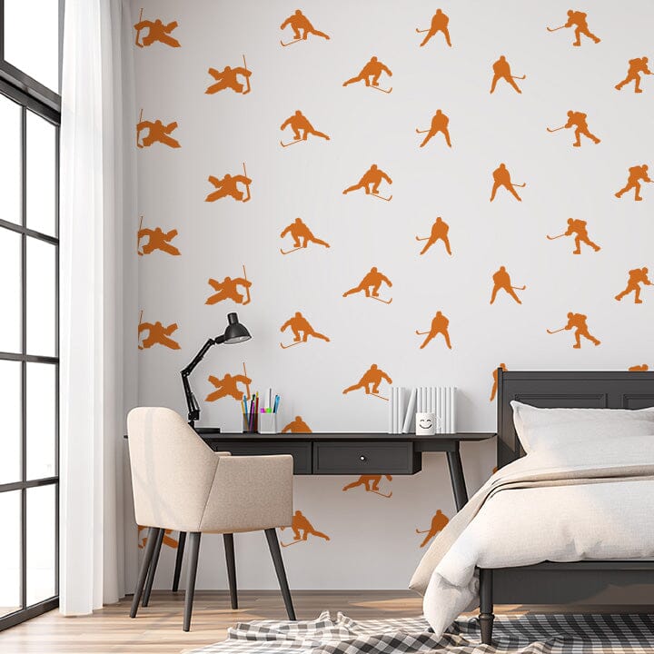 Hockey Wall Decals Decals Urbanwalls Orange 