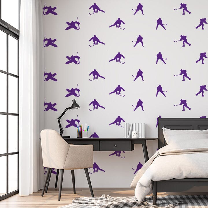 Hockey Wall Decals Decals Urbanwalls Purple 