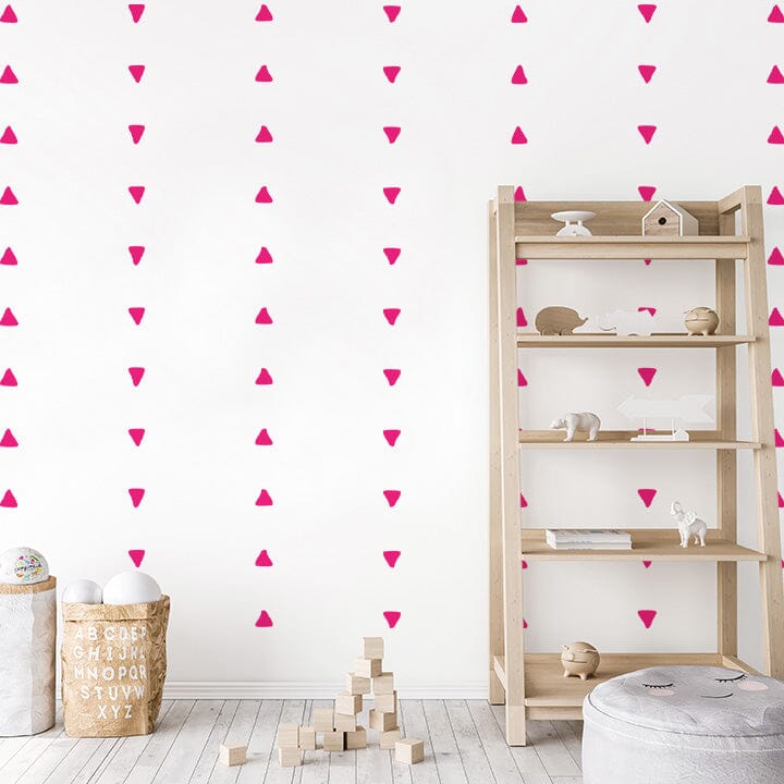 Irregular Triangle Wall Decals Decals Urbanwalls Hot Pink 