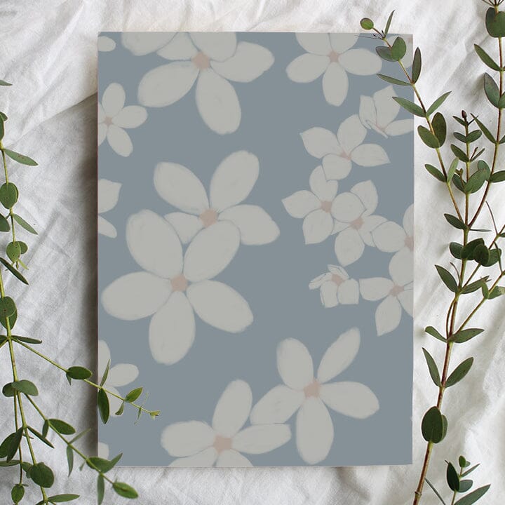 Jasmine Wallpaper Wallpaper Urbanwalls Standard Wall Sample Blue