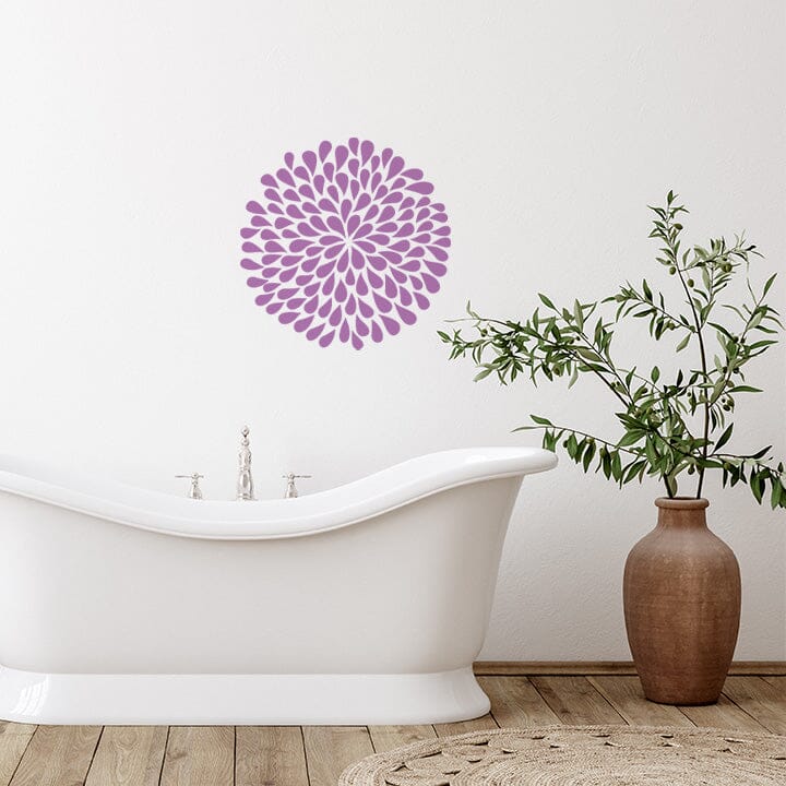 Large Flower Wall Decal Decals Urbanwalls Lilac 