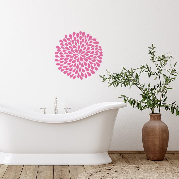 Large Flower Wall Decal Decals Urbanwalls Pink 