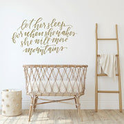 Let Her Sleep Wall Decal Decals Urbanwalls 