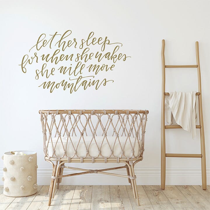 Let Her Sleep Wall Decal Decals Urbanwalls 