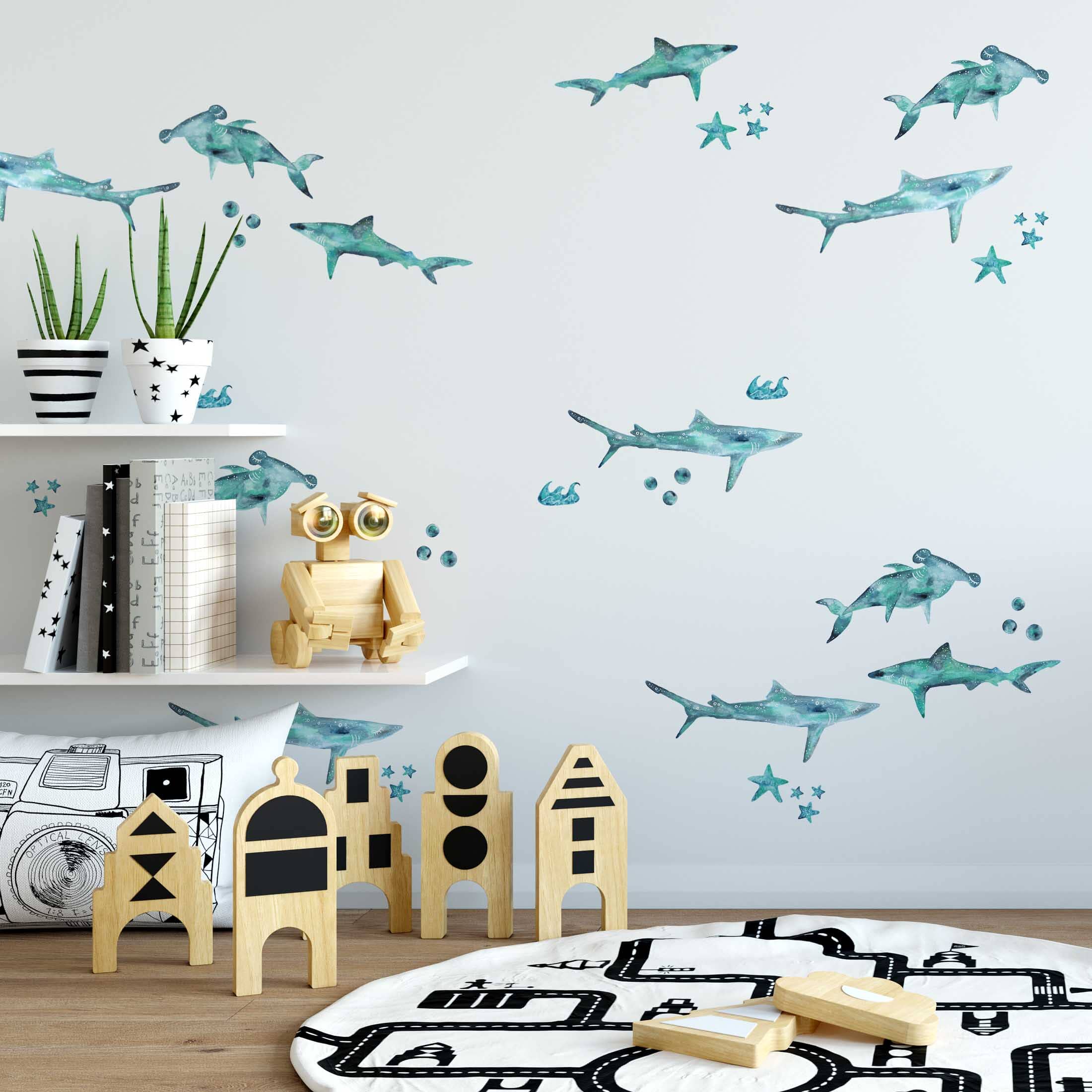 Little Sharks Wall Decals Decals Urbanwalls 