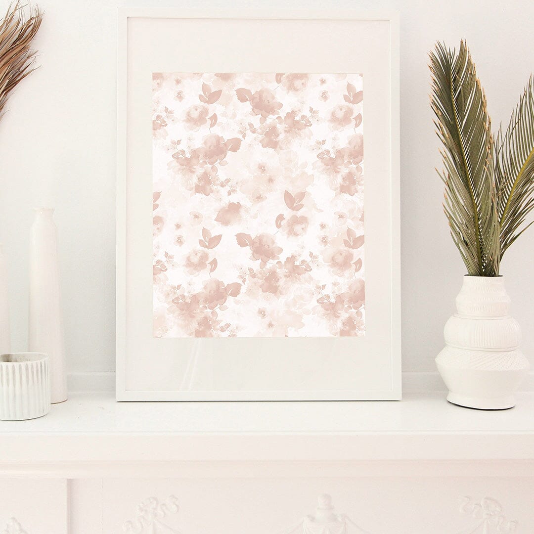 Marigold Mural in Blush Murals Urbanwalls Standard Wall Sample 