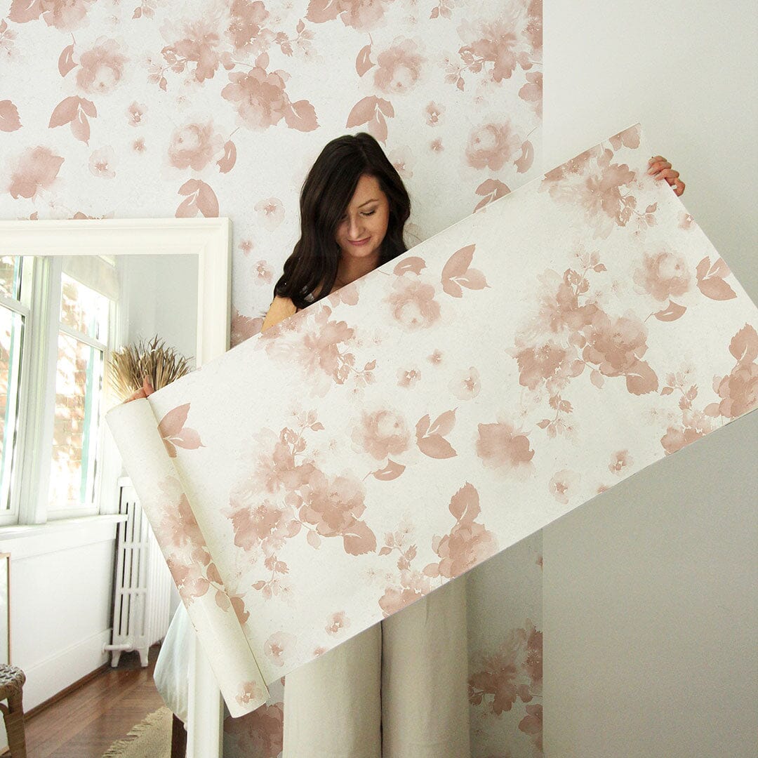 Marigold Wallpaper Wallpaper Urbanwalls Standard Wall DOUBLE ROLL : 46" X 8 FEET Blush