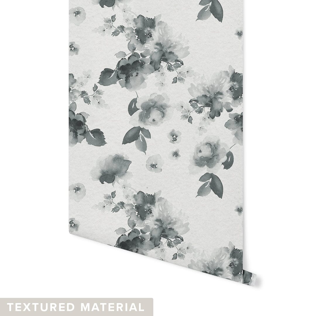 Marigold Wallpaper Wallpaper Urbanwalls Textured Wall DOUBLE ROLL : 42" X 8 FEET Black & White