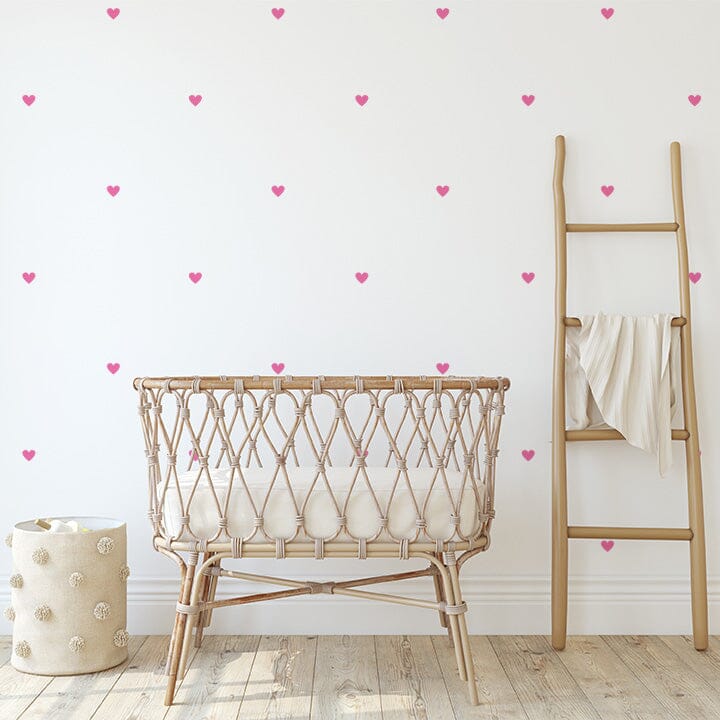 Mini Heart Wall Decals Decals Urbanwalls Pink 