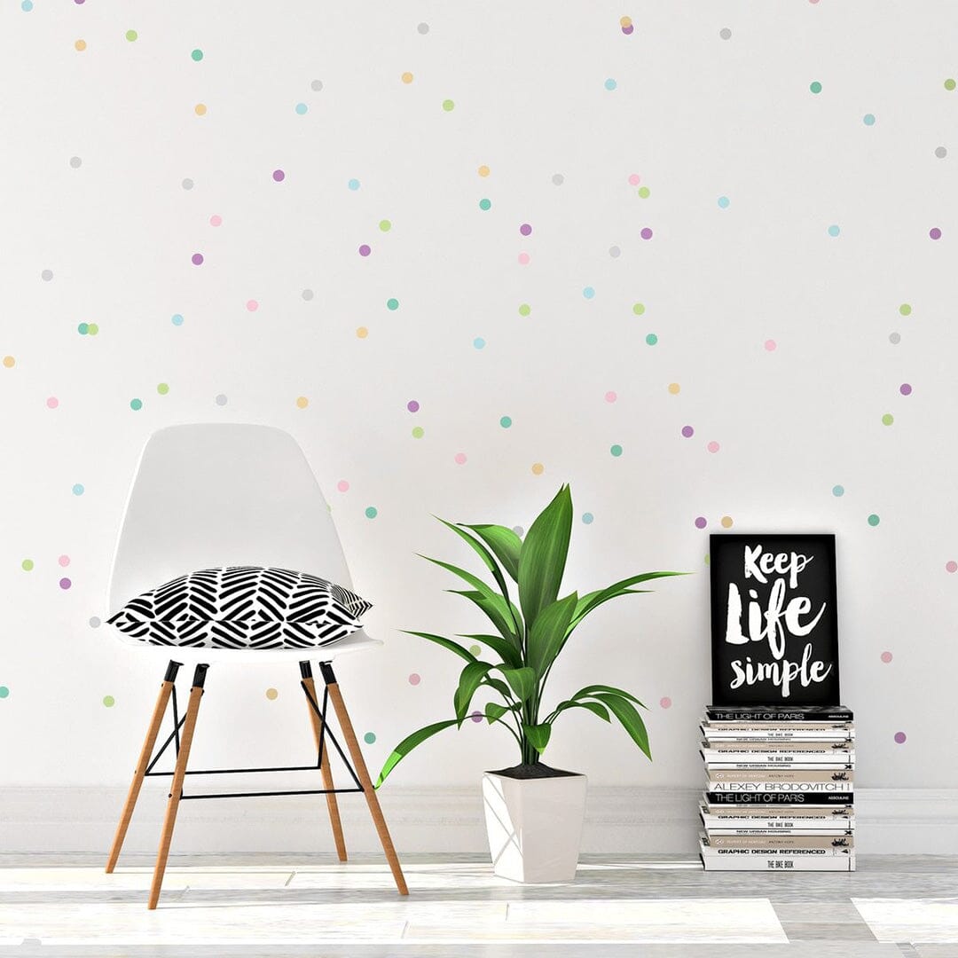 Mini Pastel Confetti Dots Wall Decals Decals Urbanwalls 