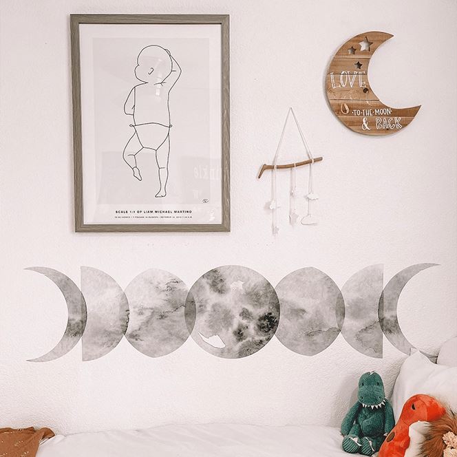 Moon Phases Wall Decal Decals Urbanwalls 