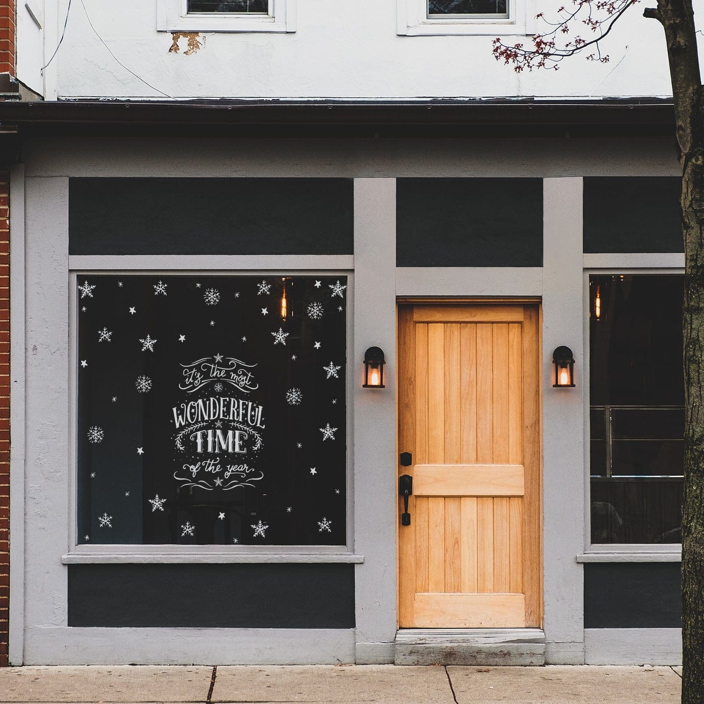 Most Wonderful Time of the Year Window Decals Decals Urbanwalls 