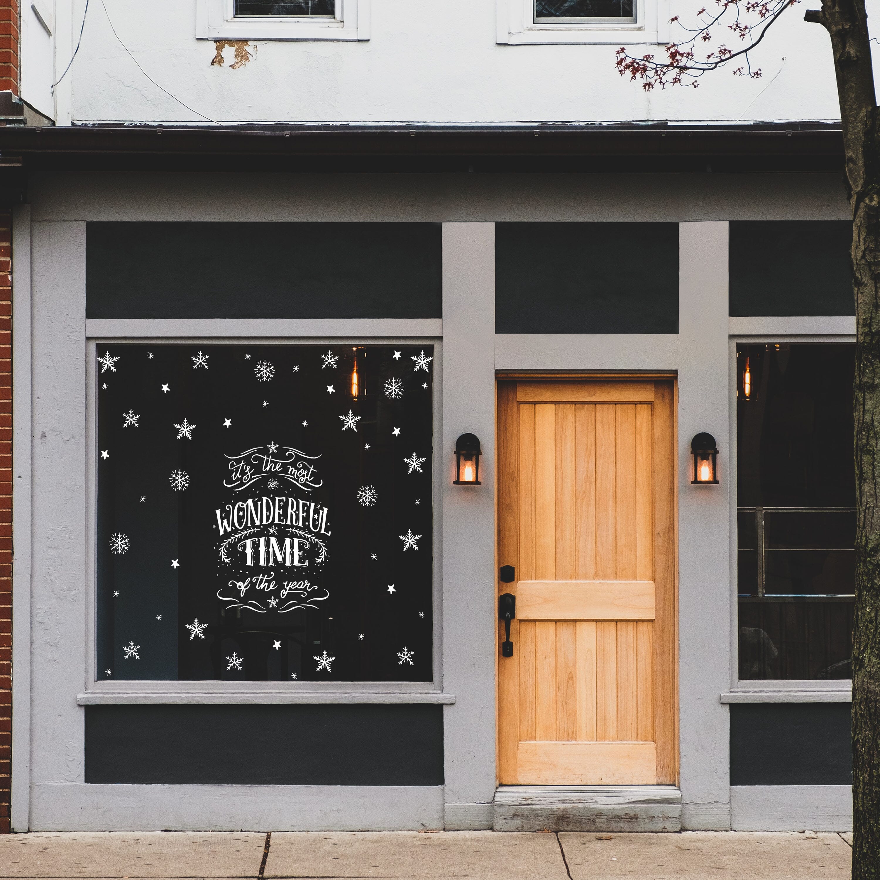 Most Wonderful Time of the Year Window Decals Decals Urbanwalls 