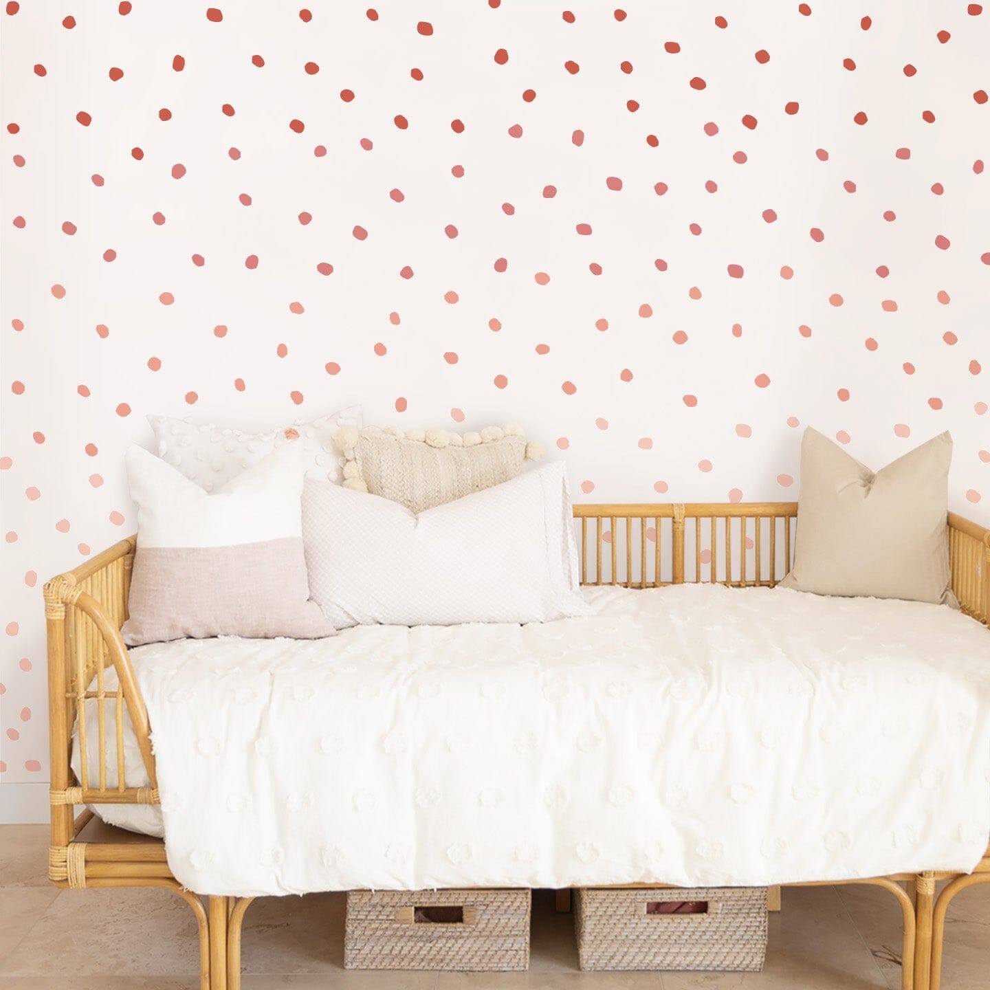 Ombre Irregular Dots Wall Decals Decals Urbanwalls Standard Wall Full Order Pink