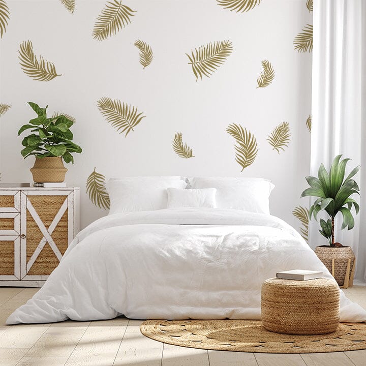 Palm Fronds Wall Decals Decals Urbanwalls Gold (Metallic) 