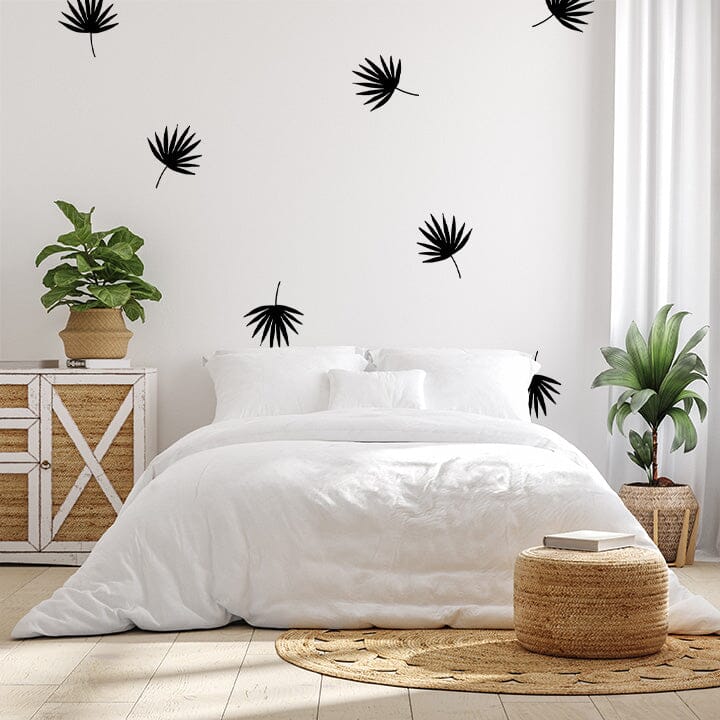 Palm Leaves Wall Decals Decals Urbanwalls Full Order Black 