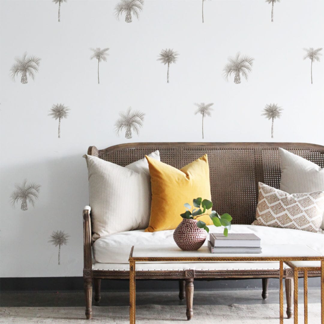 Palm Tree Pattern Wall Decals Decals Urbanwalls 