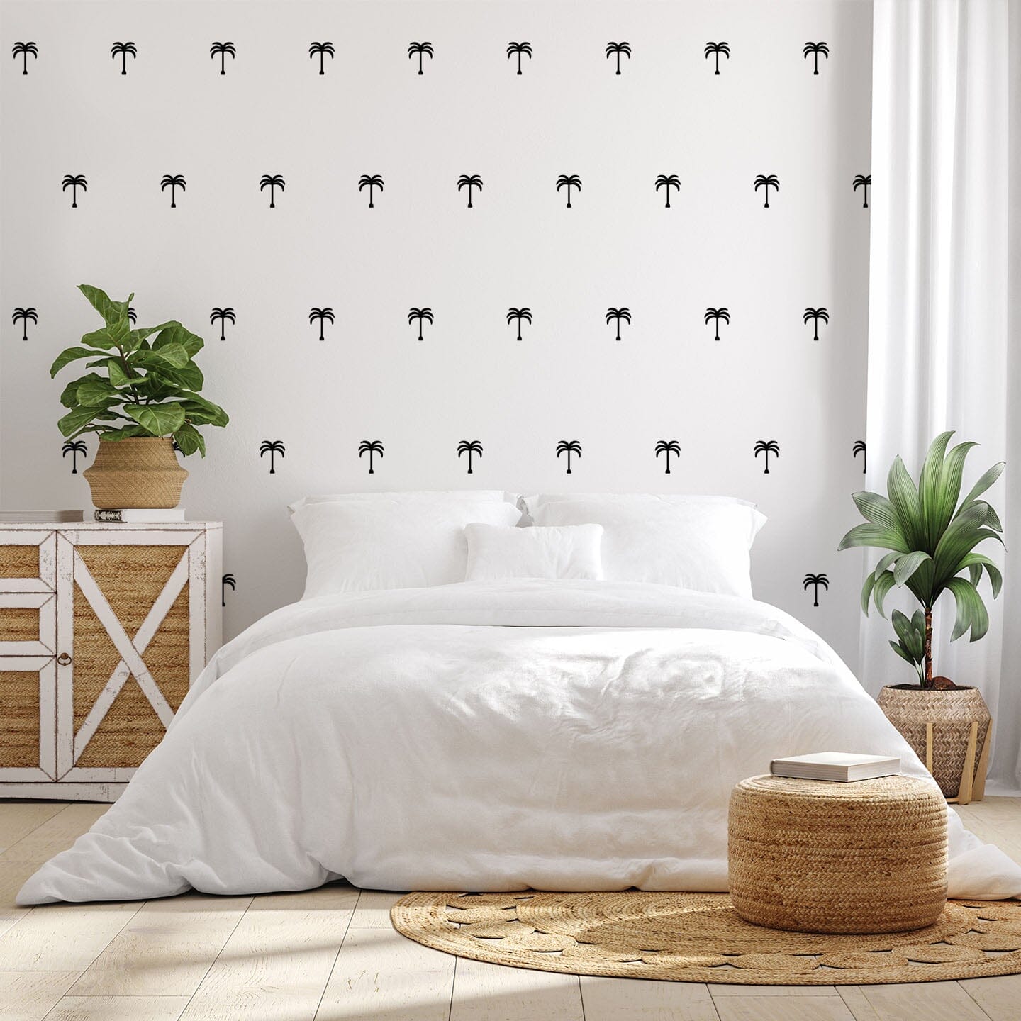 Palm Tree Wall Decals Decals Urbanwalls Black 