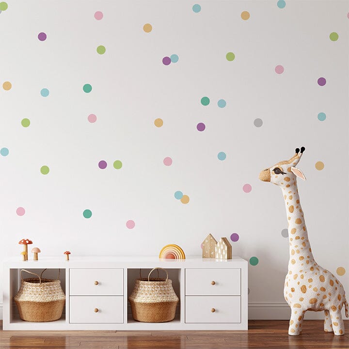 Pastel Confetti Dots Wall Decals Decals Urbanwalls Standard Wall 