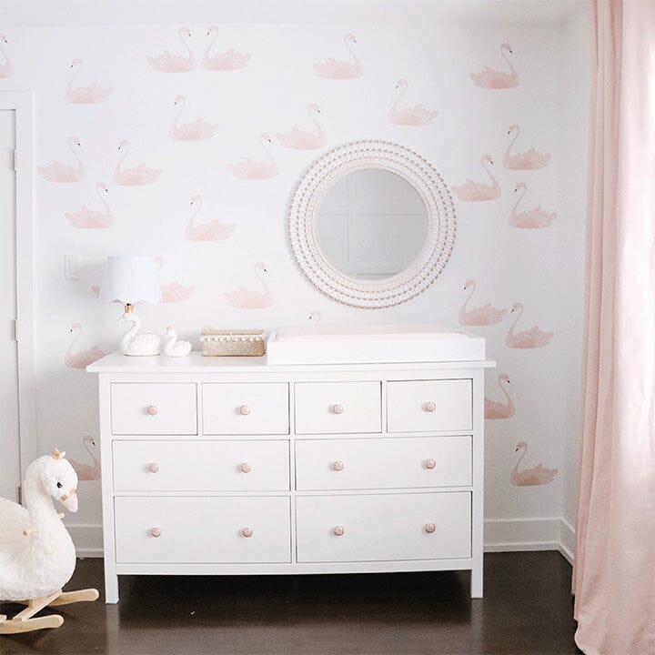 Pink Swans Wall Decals Decals Urbanwalls 