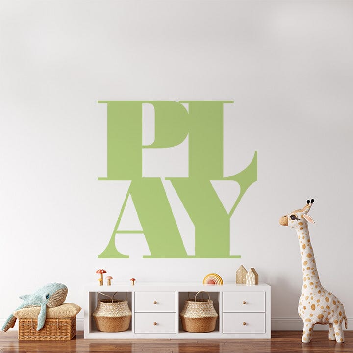 PLAY Wall Decal Decals Urbanwalls Key Lime 