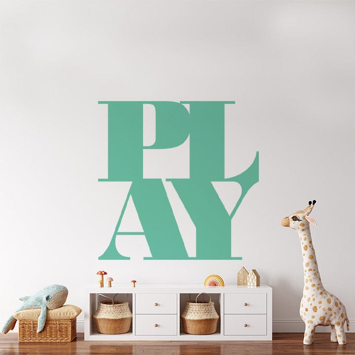 PLAY Wall Decal Decals Urbanwalls Mint 