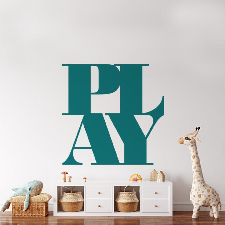 PLAY Wall Decal Decals Urbanwalls Turquoise 