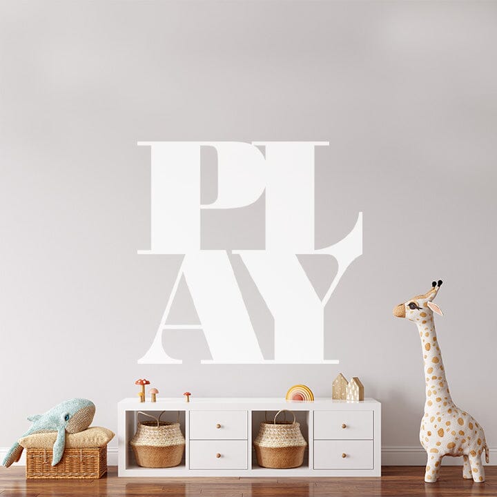 PLAY Wall Decal Decals Urbanwalls White 