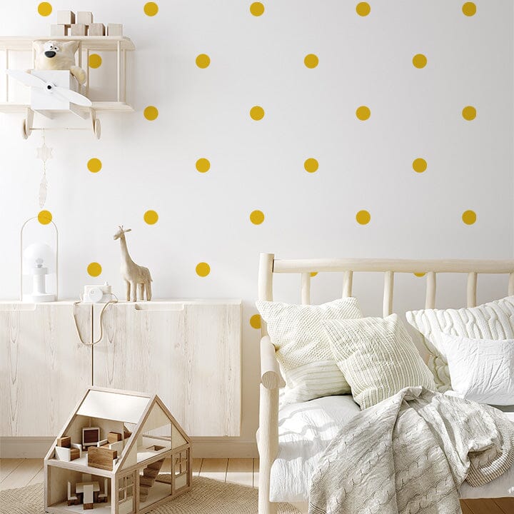 Polka Dot Pattern Wall Decals Decals Urbanwalls Signal Yellow 