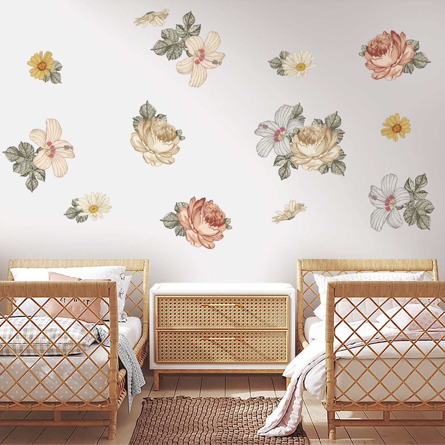 Prairie Floral Wall Decals Decals Urbanwalls Standard Wall Buttercup Half Order