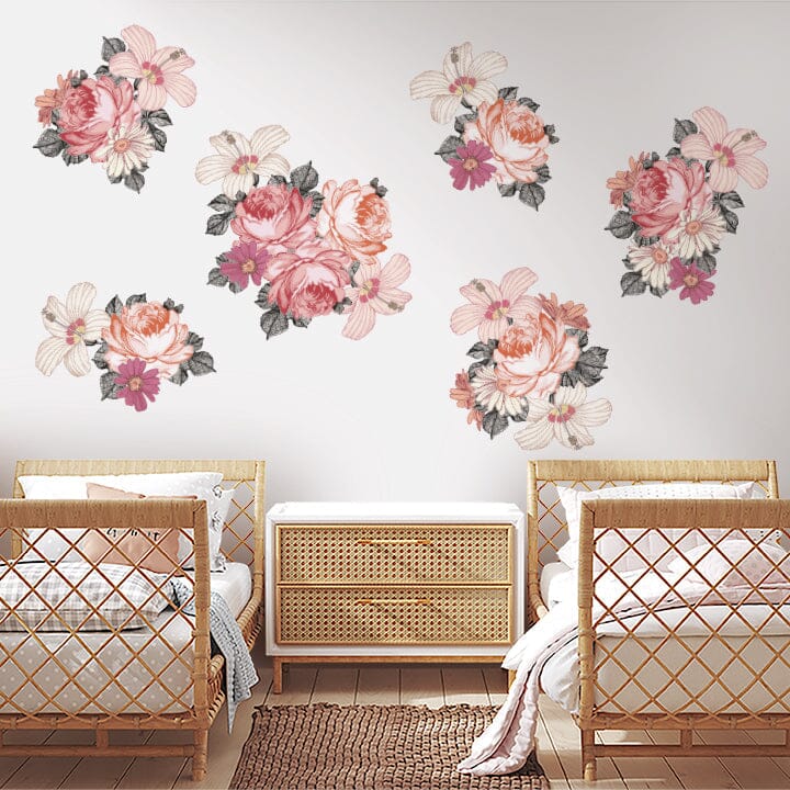 Prairie Floral Wall Decals Decals Urbanwalls Standard Wall Rose Full Order