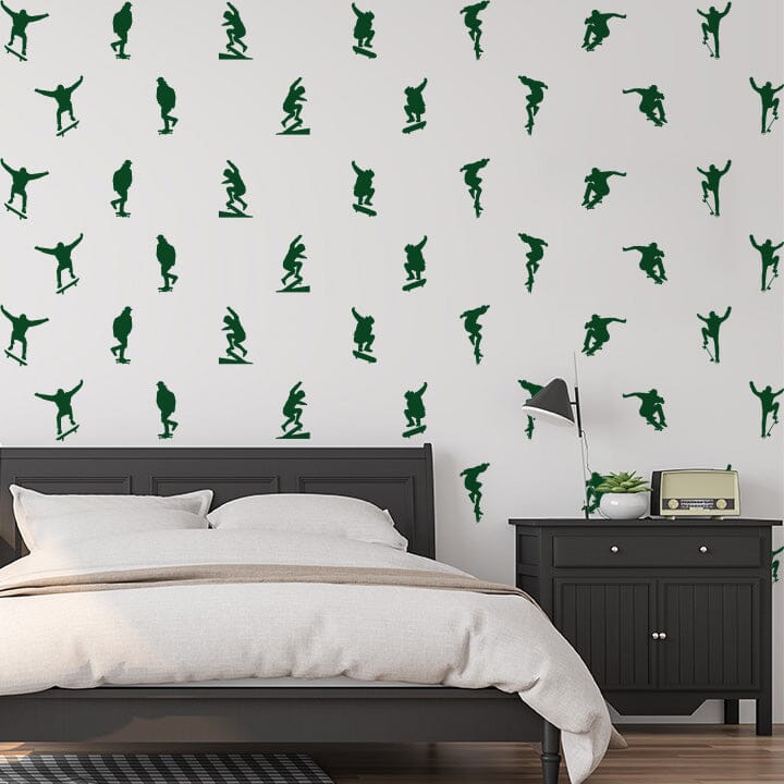 Skateboard Wall Decals Decals Urbanwalls Dark Green 