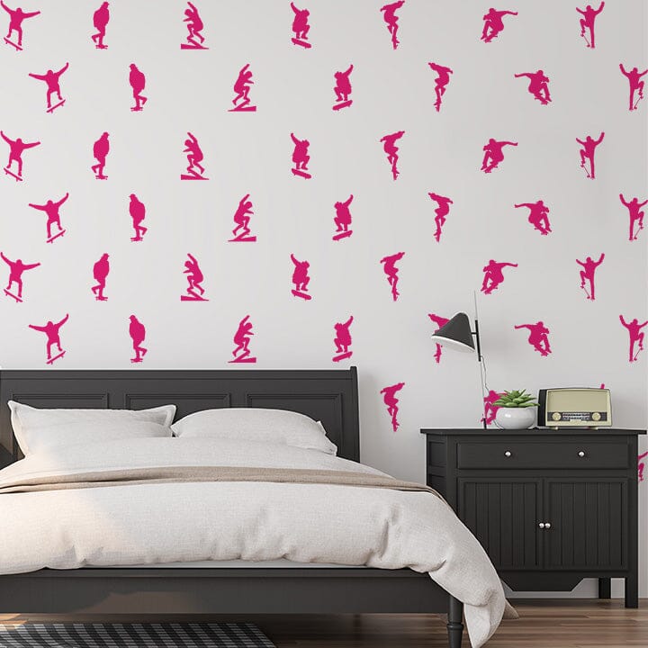 Skateboard Wall Decals Decals Urbanwalls Hot Pink 