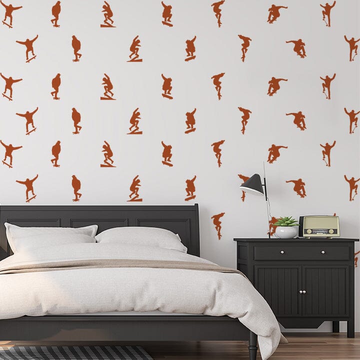 Skateboard Wall Decals Decals Urbanwalls Nut Brown 