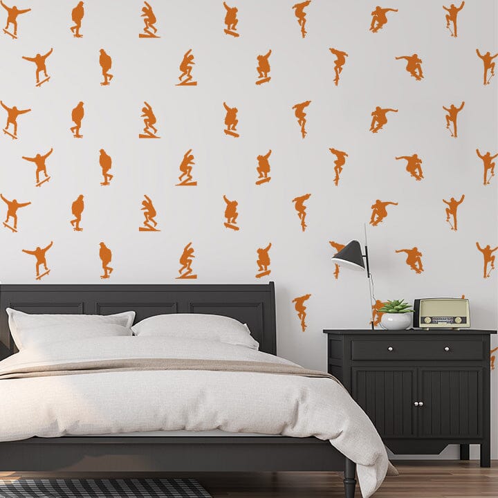 Skateboard Wall Decals Decals Urbanwalls Orange 