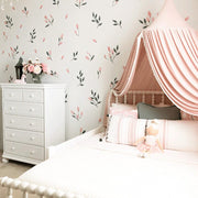 Soft Blush Floral Wall Decals Decals Urbanwalls Standard Wall Full Order 