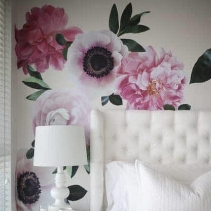 Soft Pink Garden Flower Wall Decals Decals Urbanwalls 