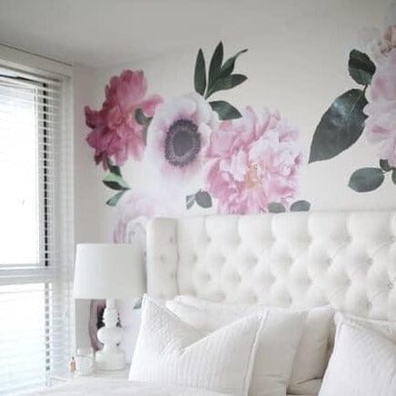 Soft Pink Garden Flower Wall Decals Decals Urbanwalls 